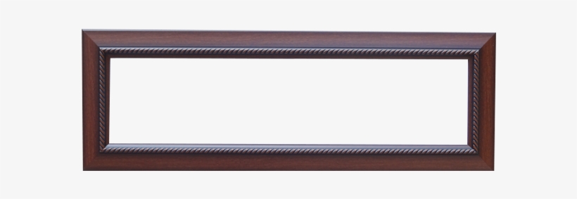 6″x24″ Photo Frame Walnut Rope - Leather, transparent png