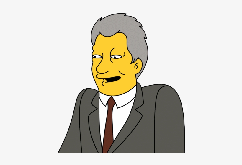 Bill Clinton - Bill Clinton Los Simpson, transparent png
