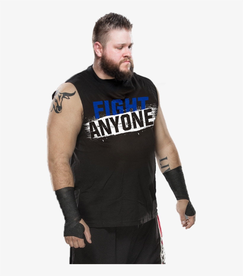 Kevin Owens 2017 Png - Wwe Kevin Owens Fight Anyone Frauen Authentic T-shirt, transparent png
