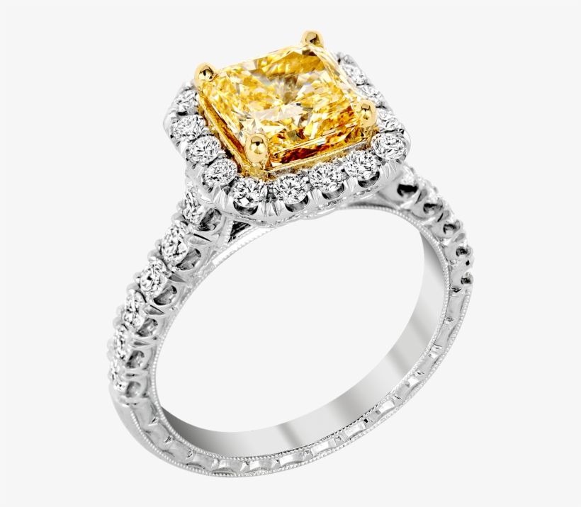 Kpr 672-1 Platinum And 18k Yellow Gold Ring - Pre-engagement Ring, transparent png