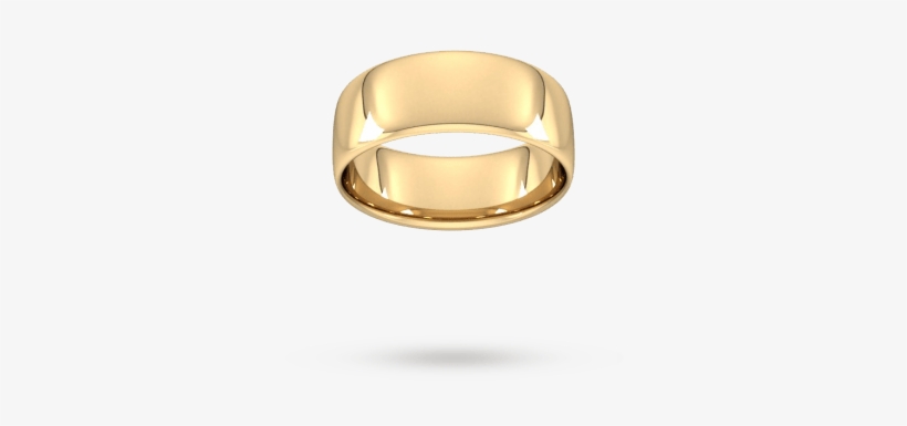 8mm Slight Court Standard Wedding Ring In 9 Carat - Samsonite Guardit Bailhandle Computer Bag, transparent png