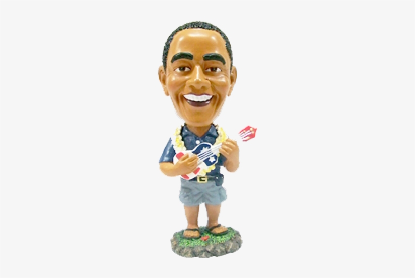 Bobble Head Doll Obama Ukulele, transparent png