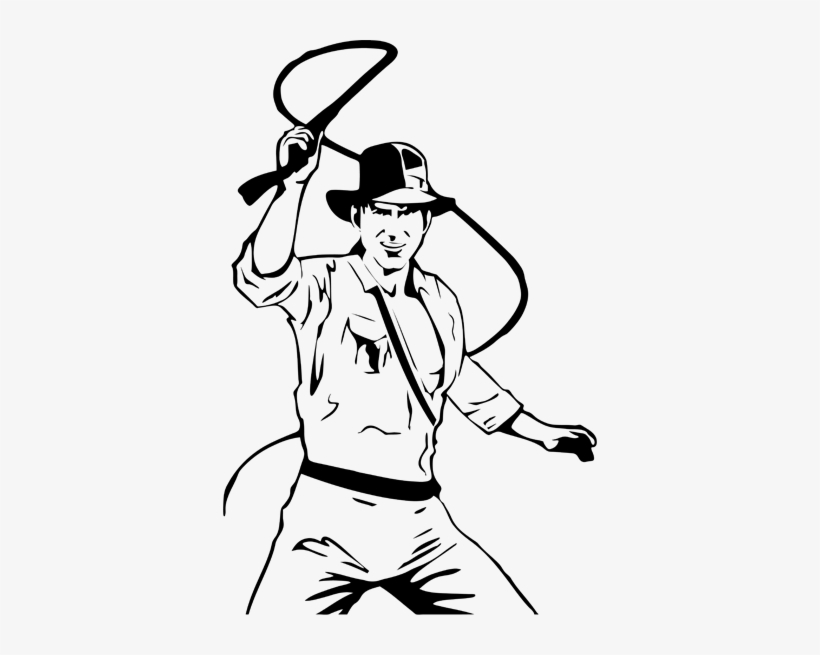 Freeuse At Getdrawings Com Free For Personal Use - Indiana Jones Line Art, transparent png