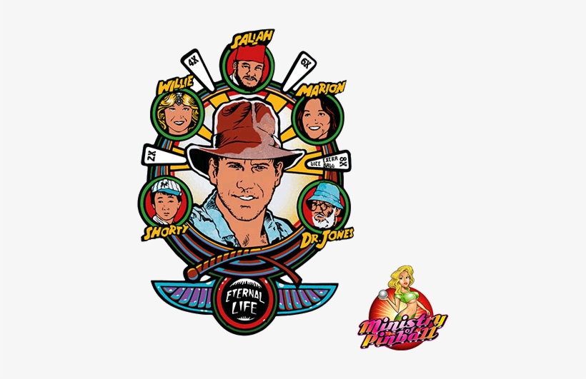 Indiana Jones Playfield Overlay - Indiana Jones Pinball, transparent png