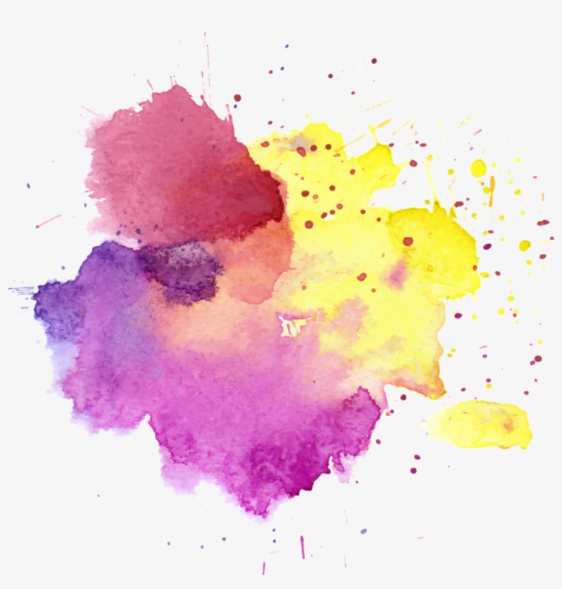 Background Paintsplatter Circle - Waterclor Drops Png, transparent png