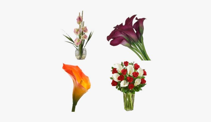 Flowers: Red Rose & Calla Lily Bouquet, transparent png