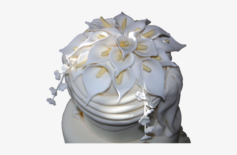 Calla Lily Tower Multi Tier Wedding Cake Nottingham - Wedding Cake, transparent png