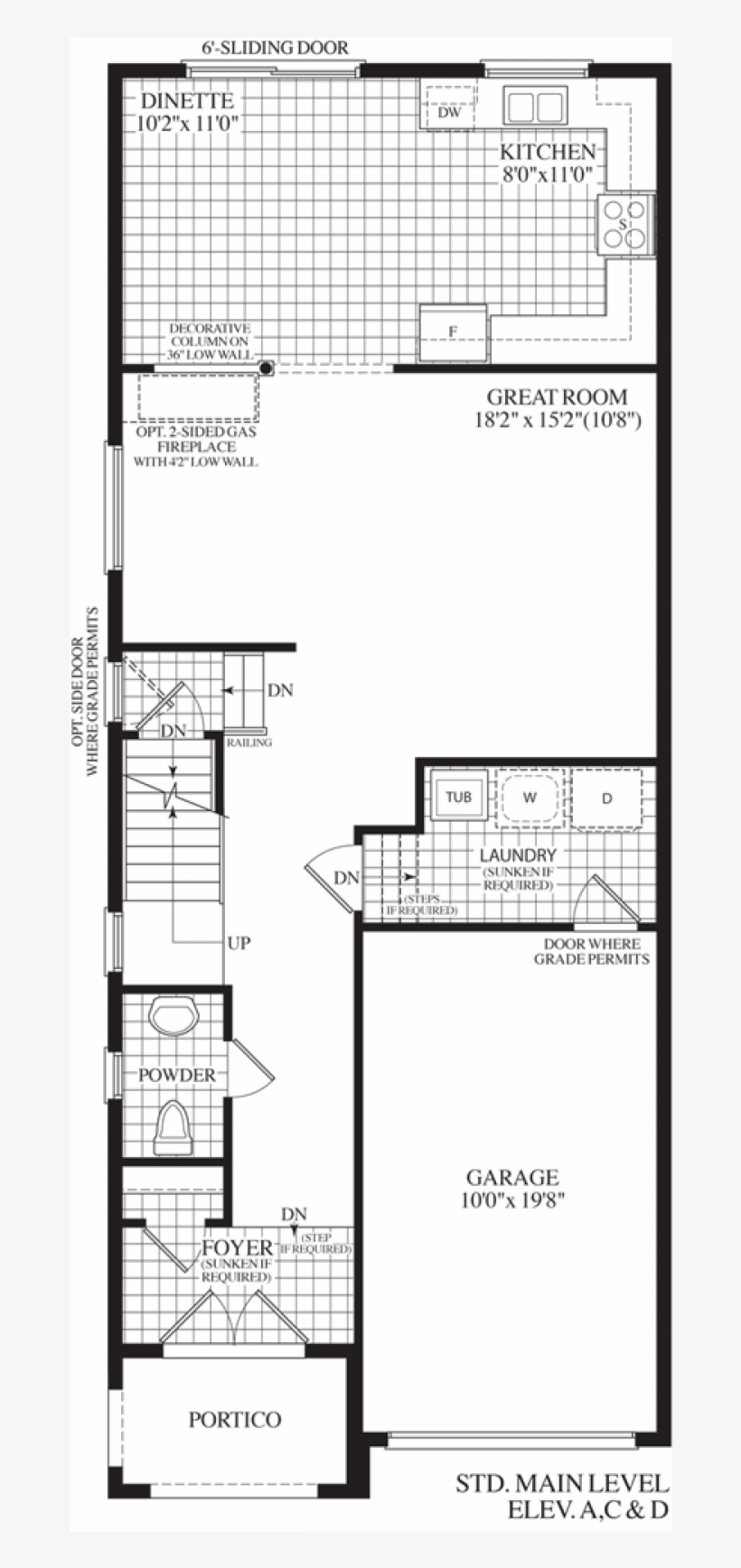 Floorplan For The Calla Lily - Floor Plan, transparent png