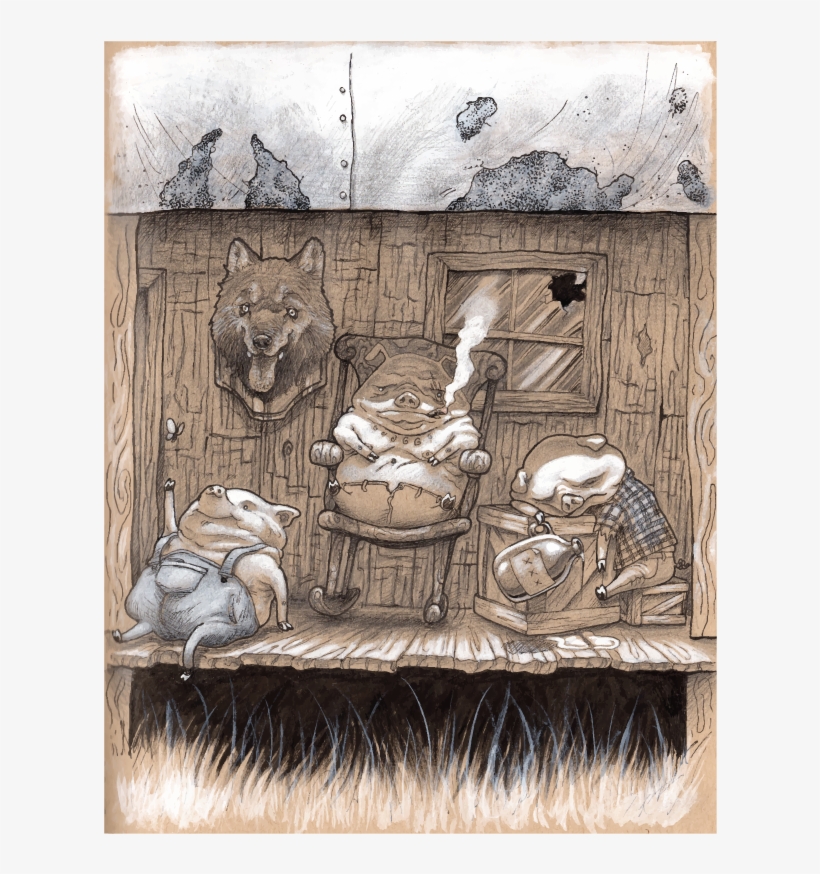 Three Little Pigs, transparent png
