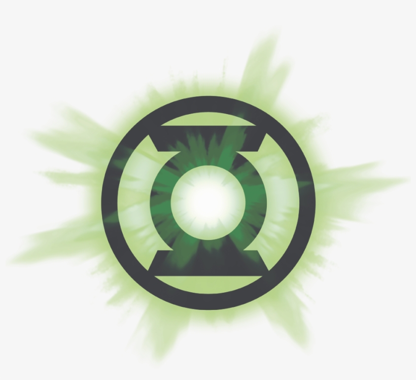 Green Lantern Green Glow Men's Long Sleeve T-shirt - Green Lantern Car Logo, transparent png