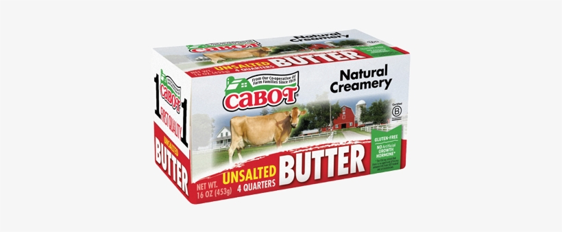 Butter - Cabot Unsalted Butter, transparent png