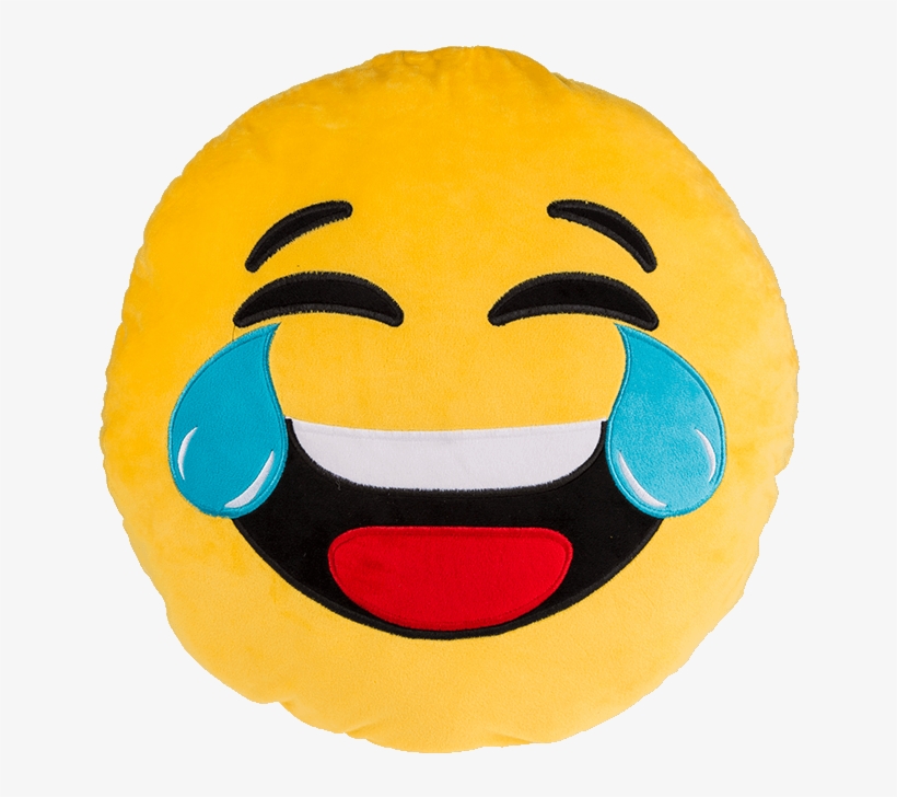 Plush Pillow Emoji Laugh - Laughing Emoticon Soft Toy Gadget And Gifts, transparent png