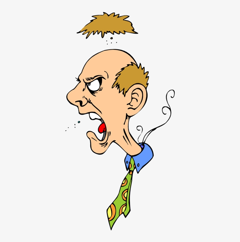 Clip Cartoon The Best Collection Of Quotes Angry - Angry Man Cartoon Png, transparent png