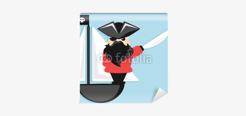 Pirate Cartoon Character With Sword Wall Mural • Pixers® - Cartoon, transparent png