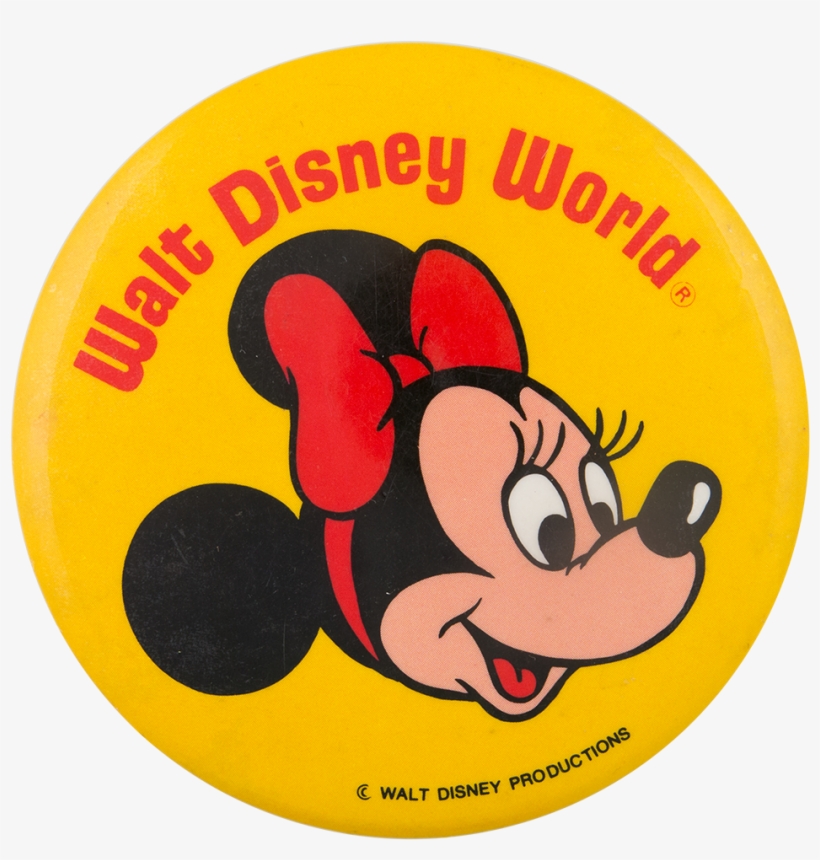 Walt Disney World Minnie Mouse Entertainment Button - Walt Disney World Minnie Mouse Pin Disneyland, transparent png
