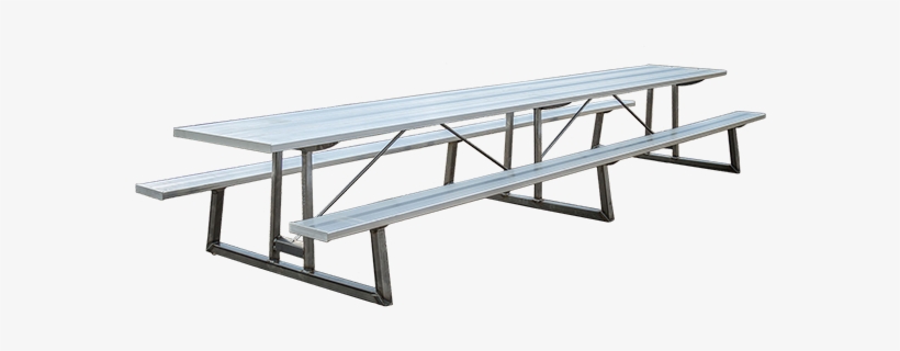 Extra Long Anodized Aluminum Picnic Table From Quality - Long Picnic Table Png, transparent png