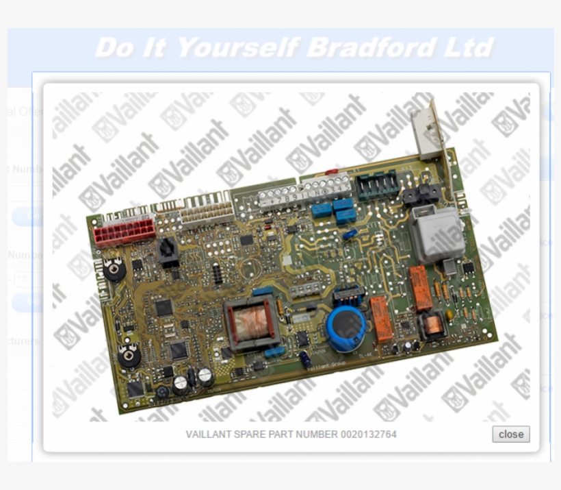 Vaillant 0020132764 Printed Circuit Board, transparent png