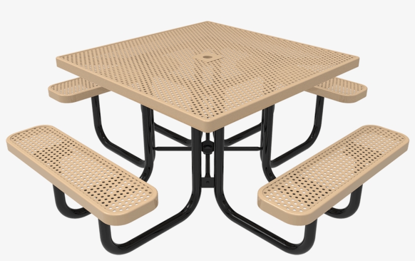 Classic Square Picnic Table - Garden Furniture, transparent png