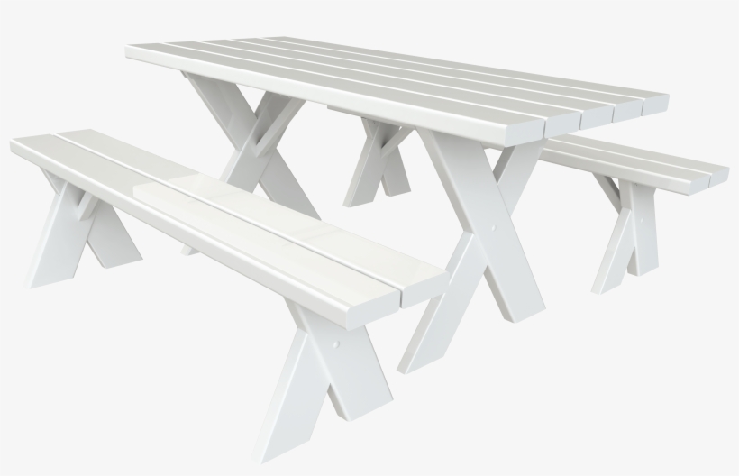Enjoy Outdoor Dining Every Day With A Vinyl Picnic - Picnic Table, transparent png