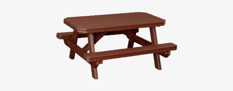 View The Full Image Child's Traditional Picnic Table - Finch Poly Child's Picnic Table With Benches *black*, transparent png