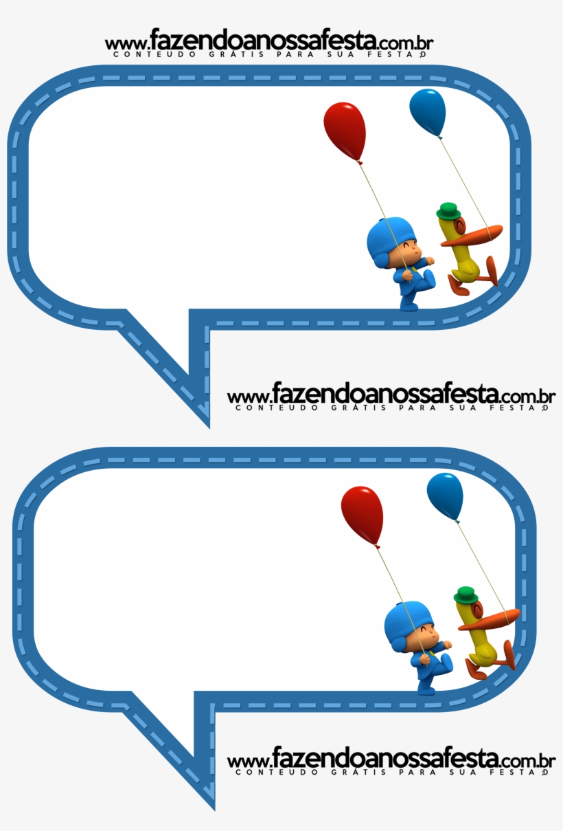 Plaquinhas Divertidas Para Fotos Pocoyo - Pocoyo, transparent png
