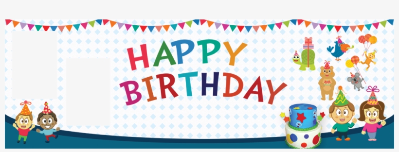 1st Birthday Banner For Boy (rm) Copy - Banner, transparent png