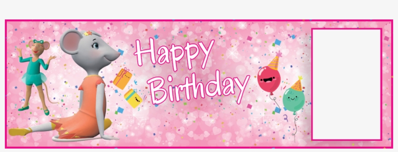 Angelina Ballerina Birthday Banner (rm) Copy - Angelina Ballerina Y Alice, transparent png