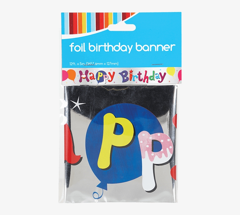 Birthday Banner 12ft - Birthday, transparent png