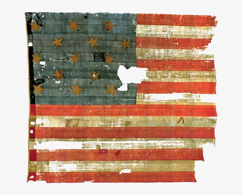 Usa Flag After Bombardment Of Fort Mchenry Taken June - Star-spangled Banner, transparent png