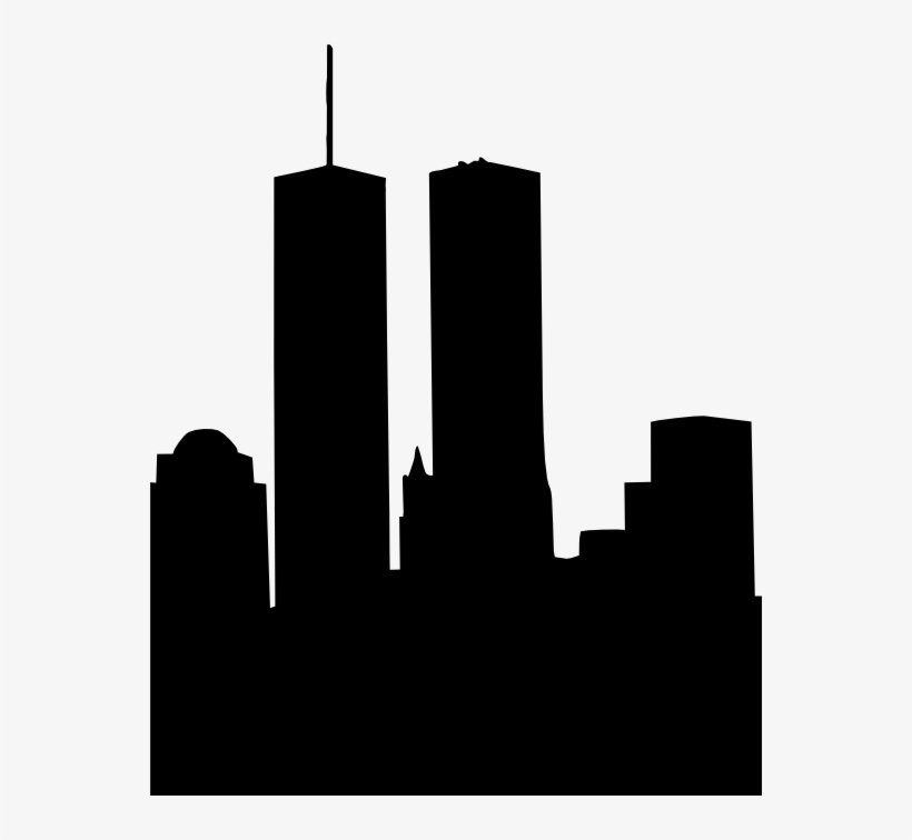 Jpg Freeuse World Trade Center Silhouette Png Free - World Trade Center Png, transparent png