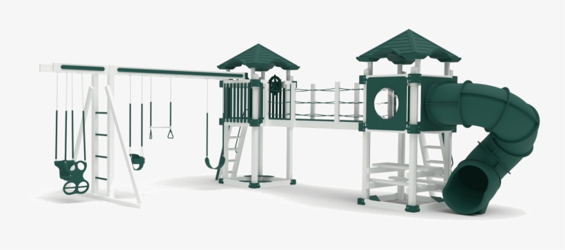 View The Full Image A-7 Deluxe Twin Towers - Playground Slide, transparent png