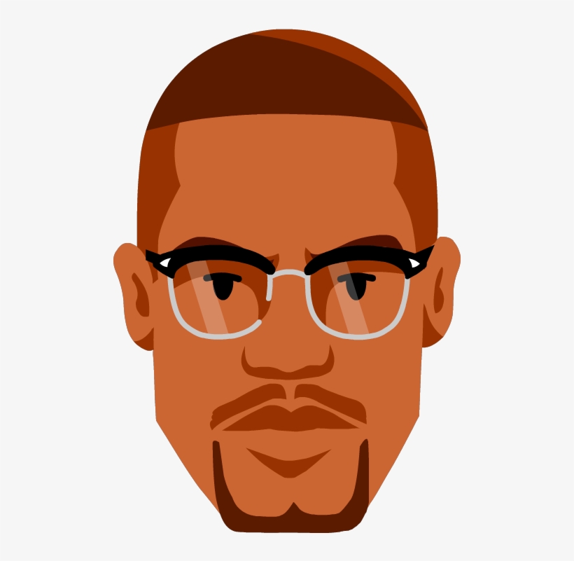Malcolm X - Illustration, transparent png
