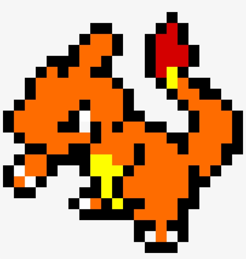 Charmeleon - Pokemon Pixel Art Charmeleon, transparent png