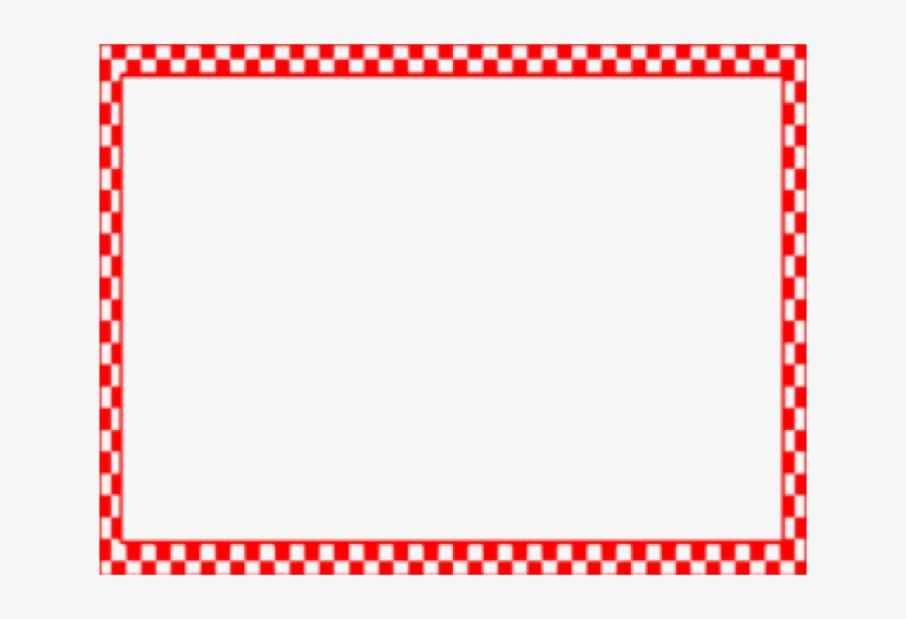 Red Square Clipart Red Border - Red And White Border Png, transparent png