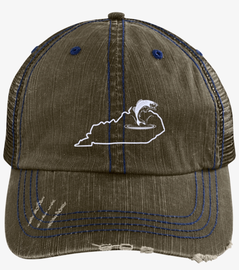 Largemouth Bass Fishing Hat Kentucky Black Bass Fishing - Audi Distressed Unstructured Trucker Cap, transparent png