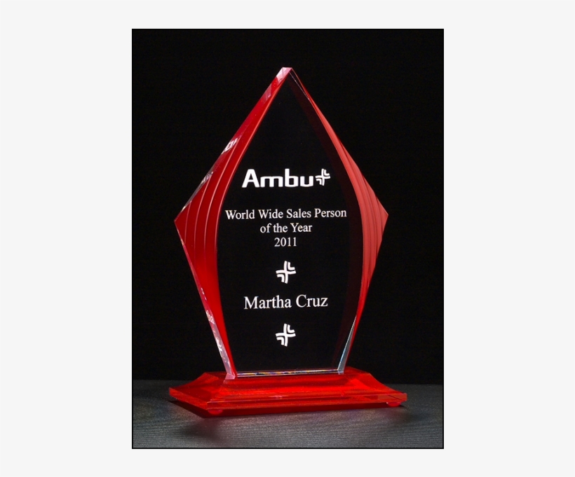 Flame Series With Red Accented Upright And Base-6 3/4, transparent png