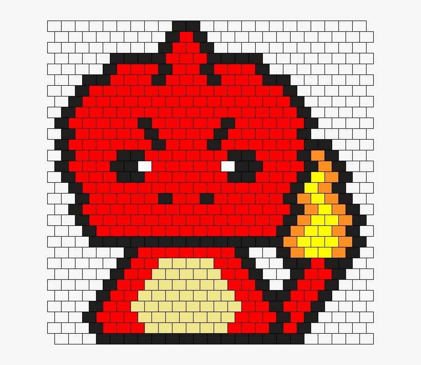 Charmeleon Chibi Bead Pattern - Piramide De Poblacion De Mozambique, transparent png