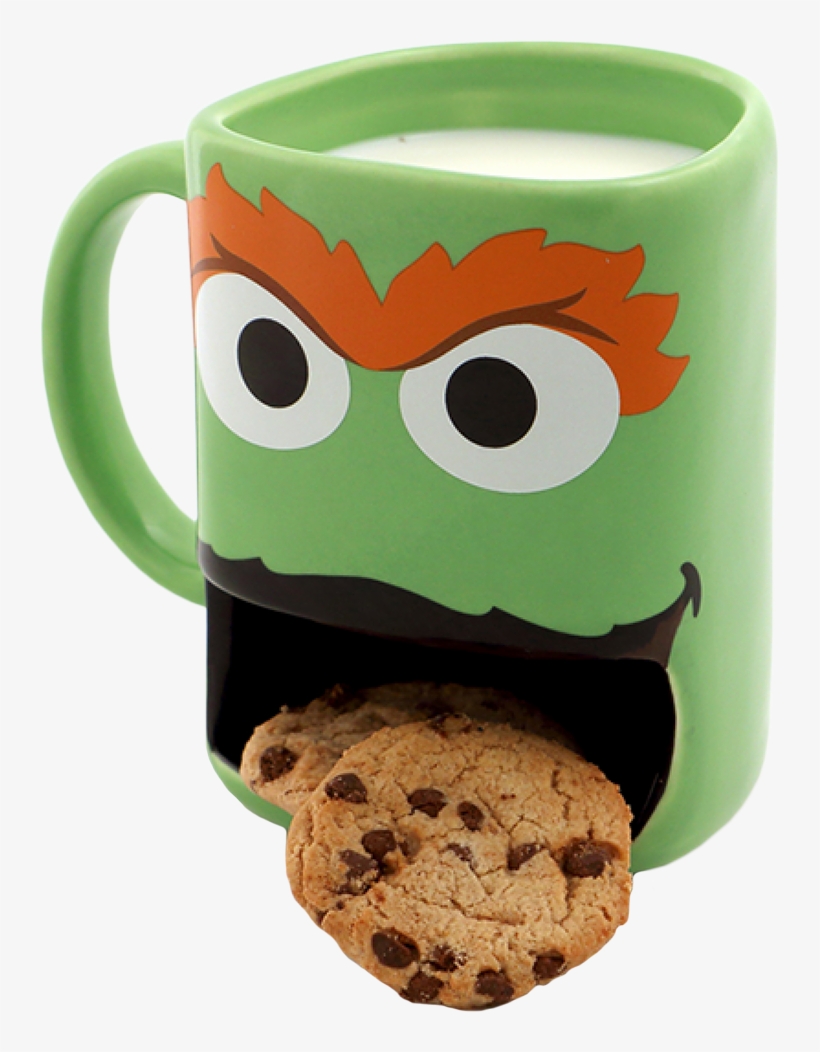 Sesame - Oscar The Grouch Mug, transparent png