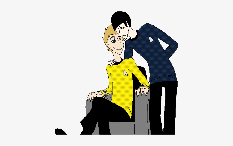 I Couldn't Tell If You Wanted New Or Old Kirk/spock, - Cartoon, transparent png
