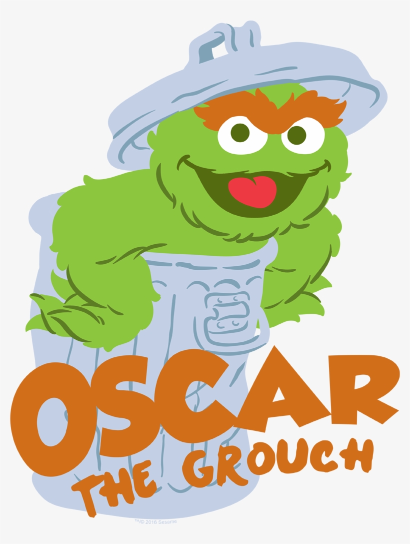 Sesame Street Flat Oscar Kid's T-shirt - Kids T-shirt: Youth: Sesame Street- Smiling Oscar,, transparent png