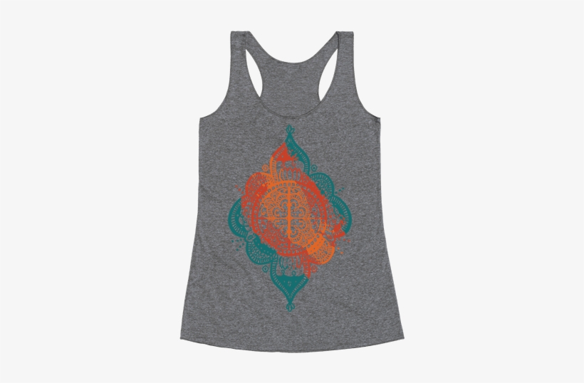 Rangoli Inspiration Pattern Racerback Tank Top - Fuck You Love You Shirt, transparent png