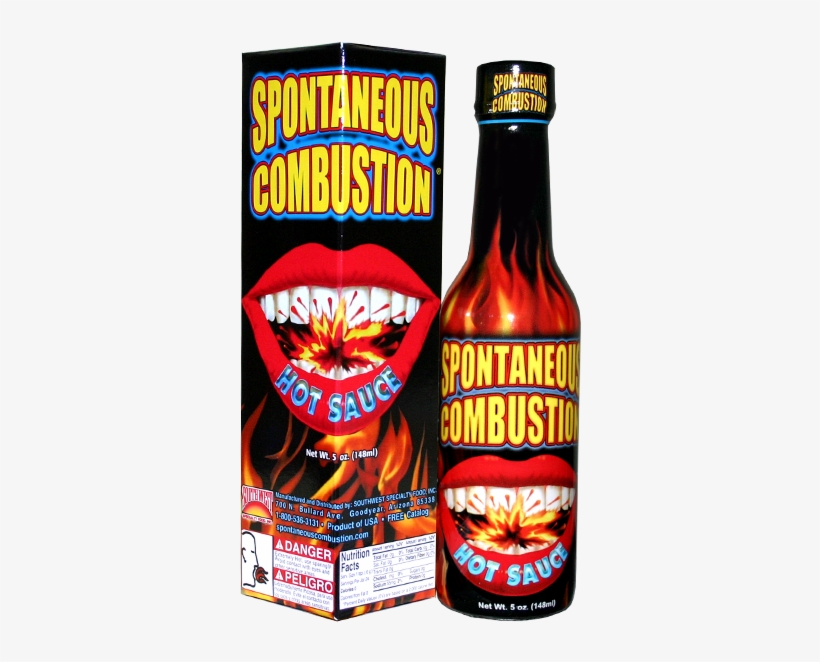 Spontaneous Combustion Hot Sauce, transparent png
