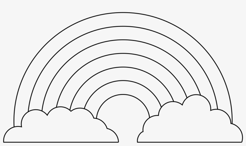 This Free Icons Png Design Of Rainbow For Coloring, transparent png