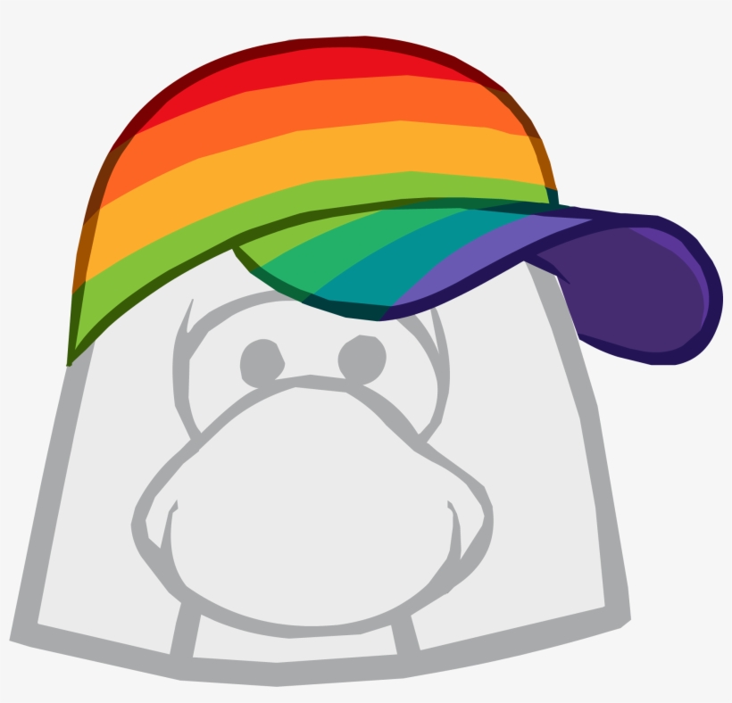 Rainbow Cap Icon - Club Penguin Optic Headset, transparent png