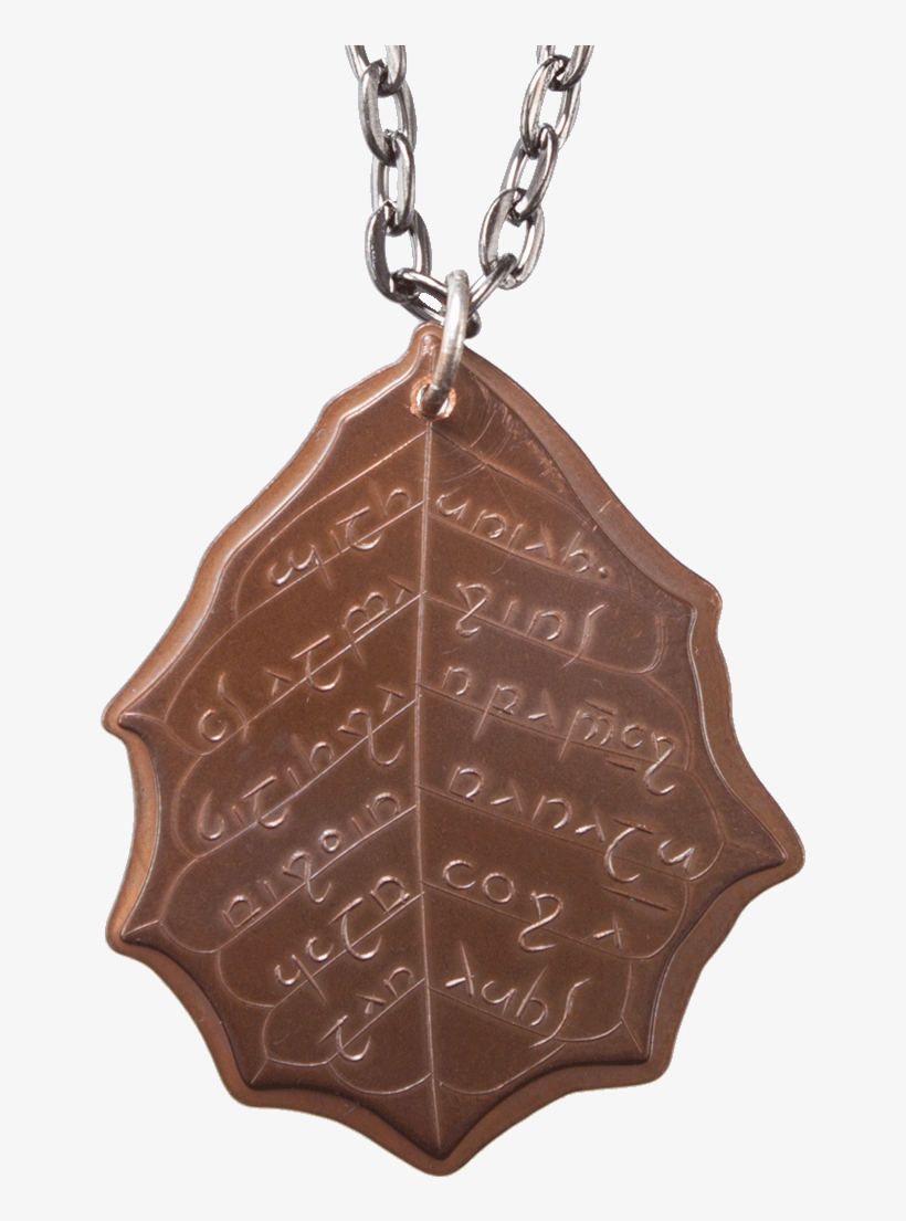Elvish Copper Leaf Of Fall Necklace - "elvish Copper Leaf Of Fall Necklace", transparent png
