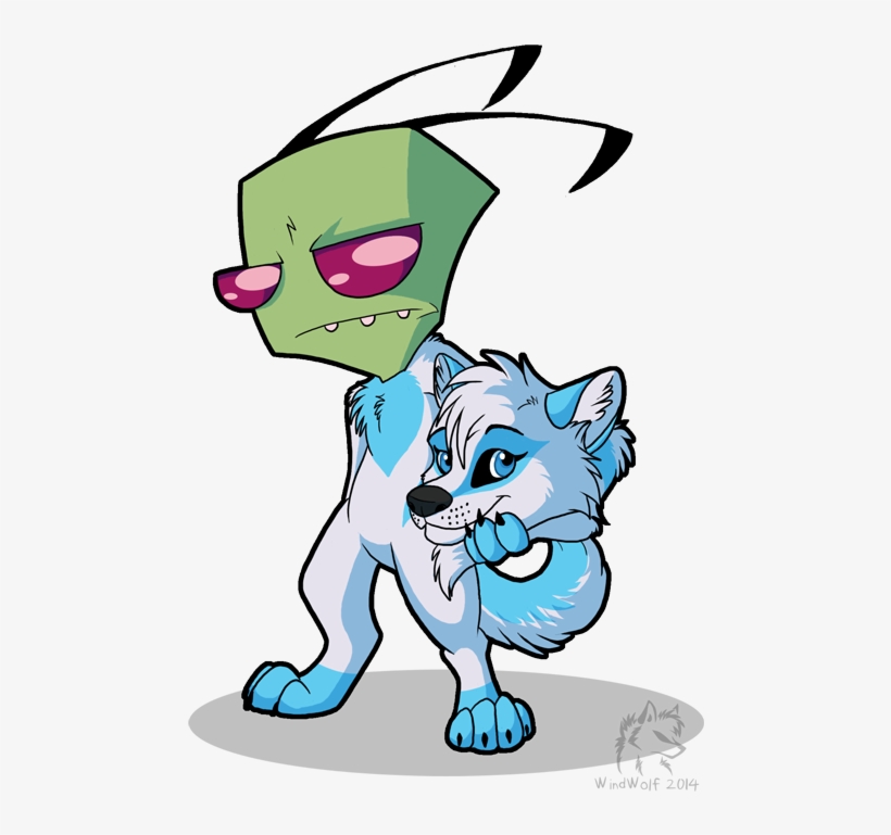 Zim In A Wolf Suit - Digital Art, transparent png