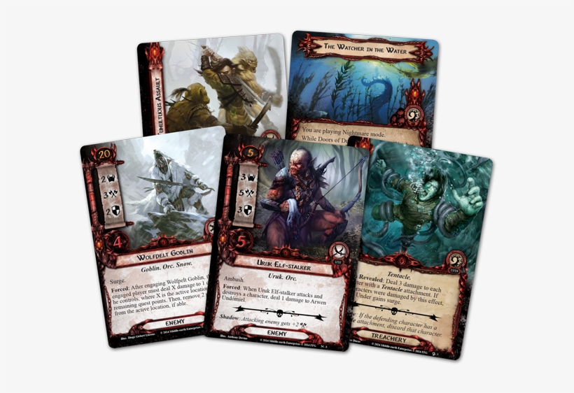 The Lord Of The Rings Print On Demand Scenarios Are - Lord Of The Rings Lcg: Redhorn Gate Nightmare Decks, transparent png