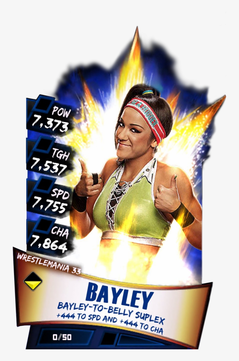 Bayley S3 14 Wrestlemania33 - Wwe Supercard Wrestlemania 33 Carmella, transparent png