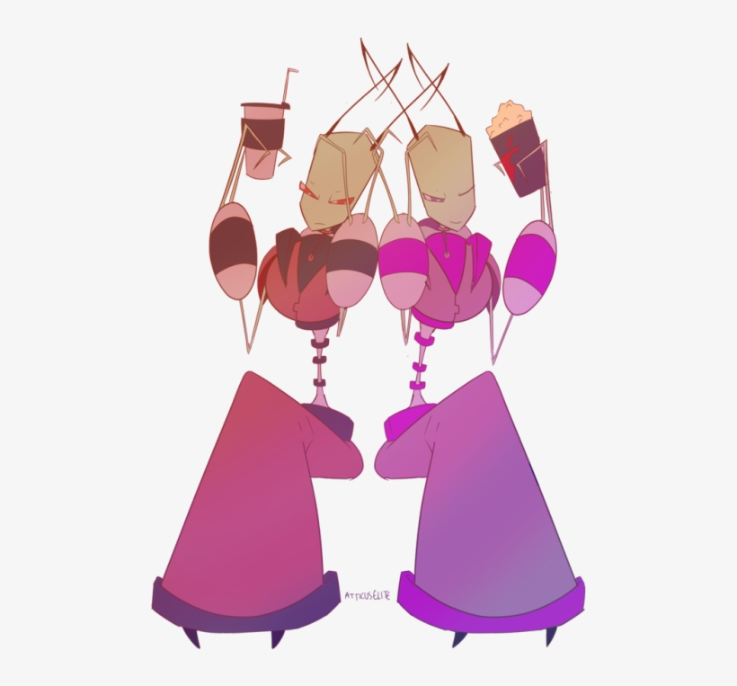 Invader Zim Red And Purple - Invader Zim Tallest Red Fanart, transparent png
