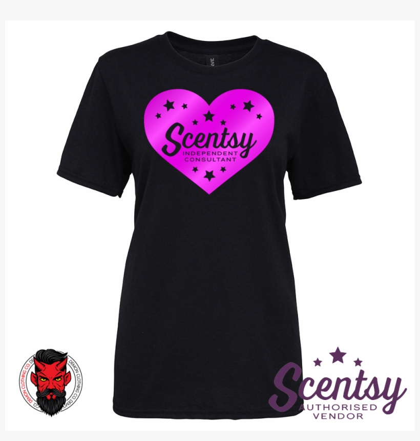Scentsy Tri Star Heart Tri Blend Ladies T Shirt - Wax Boss Shirt, transparent png